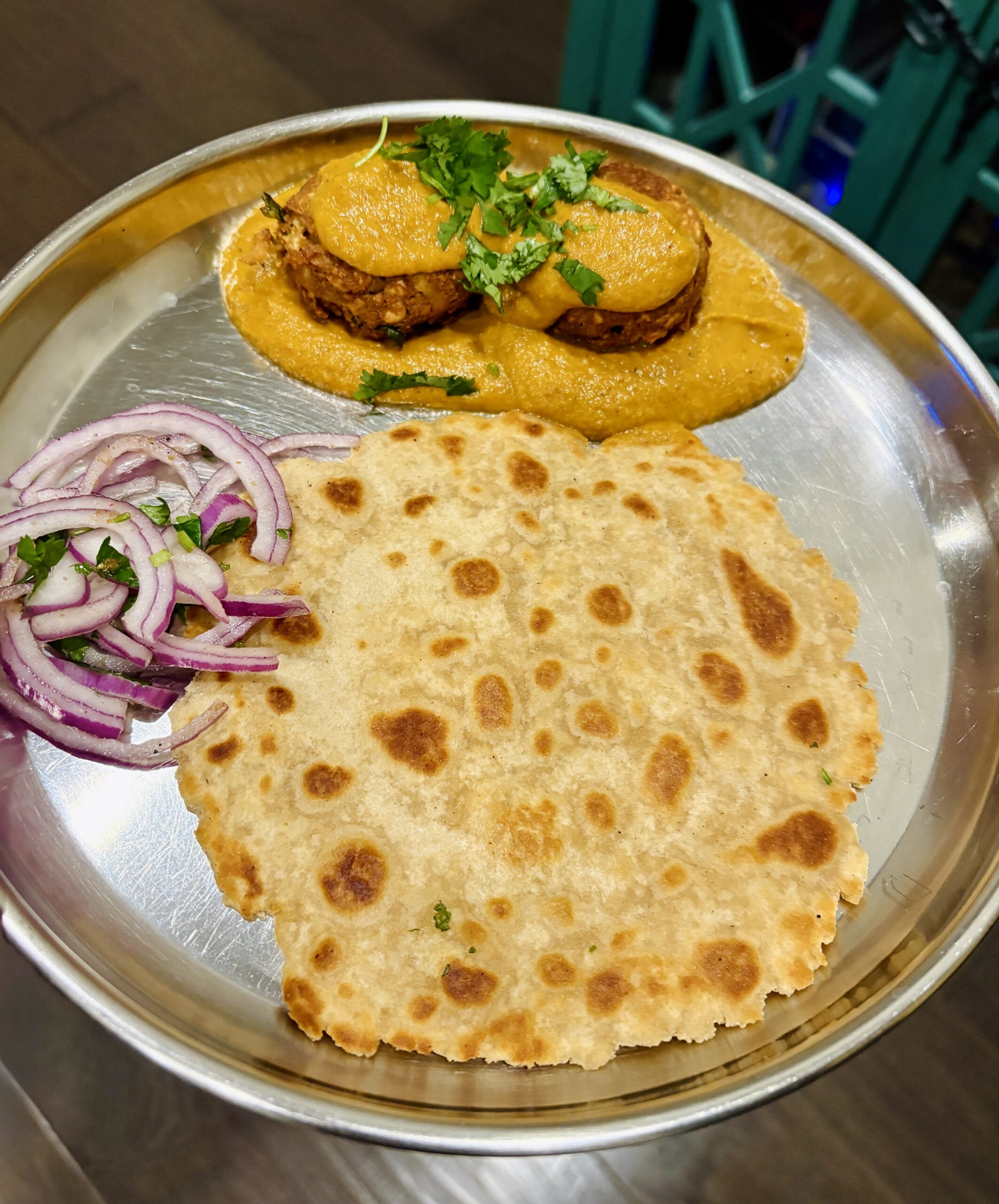 Tikki with roti